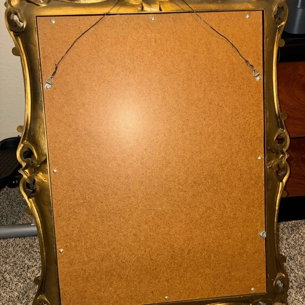 Elegant Gold Ornate Wall Mirror